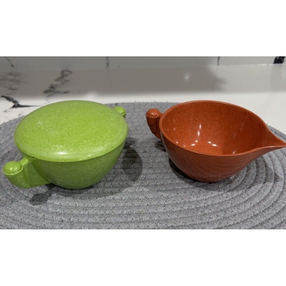 VTG BRANCHELL  2 Dinner Plates and Cream And Sugar-Lot Of  5 Melmac/ColorFlyte - Picture 4 of 12